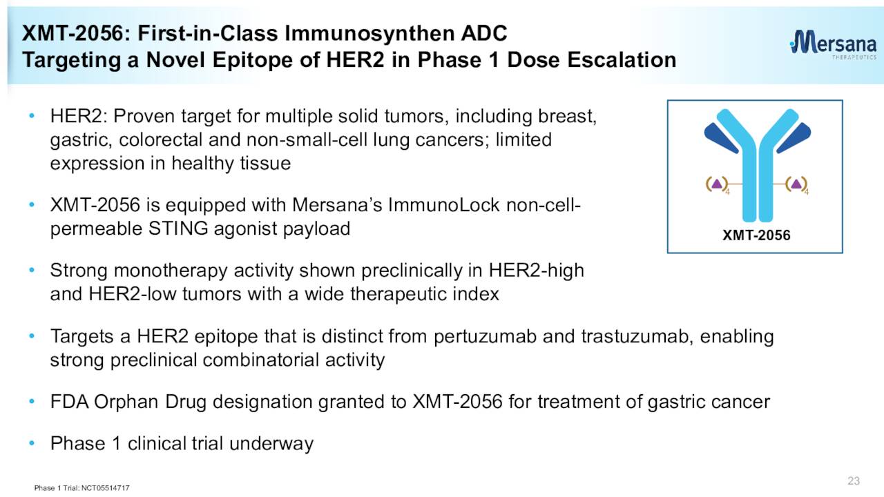 XMT-2056: First-in-Class Immunosynthen ADC